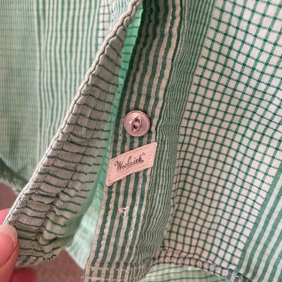 Woolrich spring green plaid sleeveless button down - Picture 9 of 9
